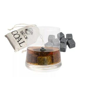 Wembley 'Bag of Coal' Whiskey Stone Set, Men's Christmas Gift